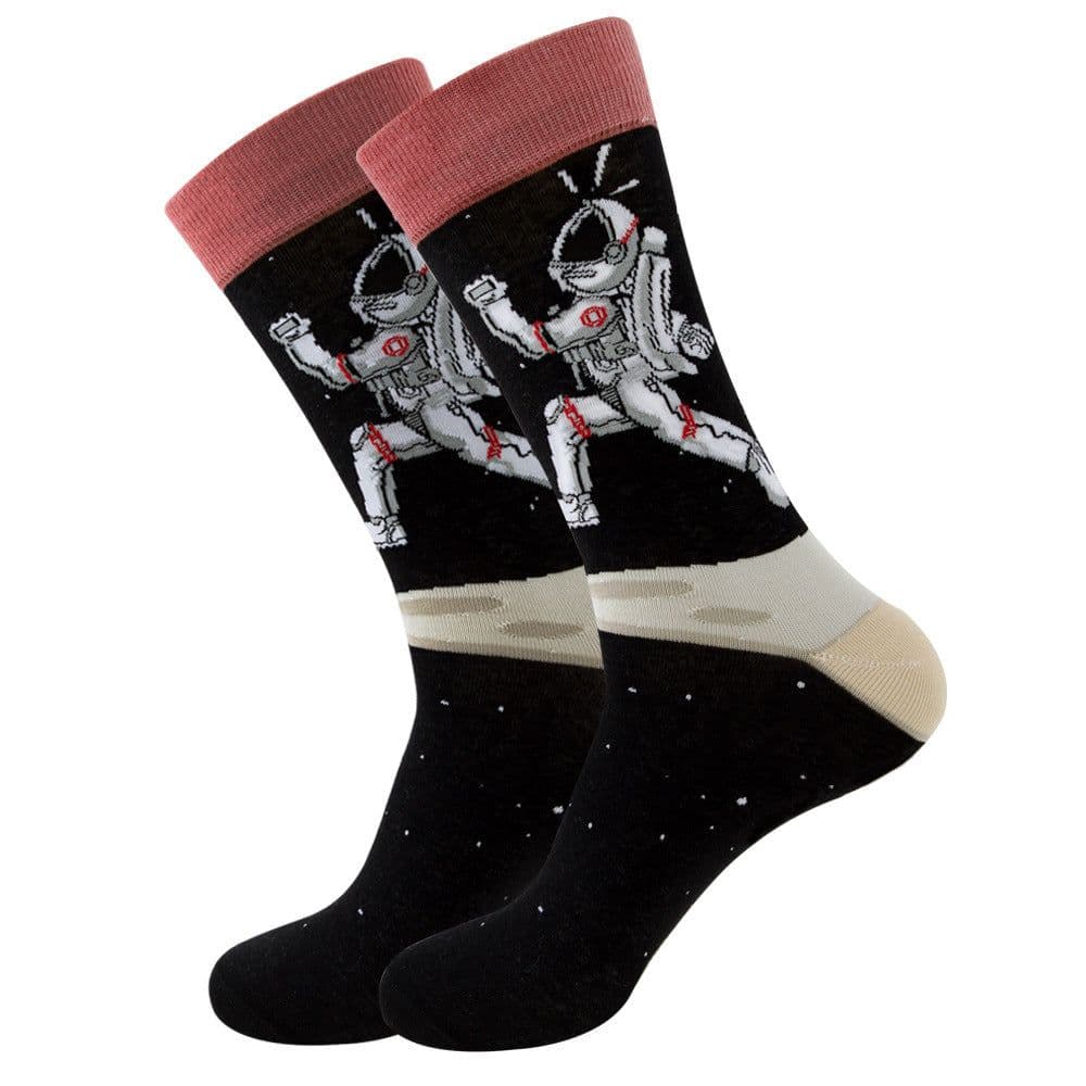 image-Men'S Socks, Fruits, Women'S Socks, Street Fashion Socks, Astronaut Socks