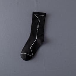 image-Socks Men'S Stockings Street Men'S Trendy Socks Simple Black And White Tube Socks Sports Socks