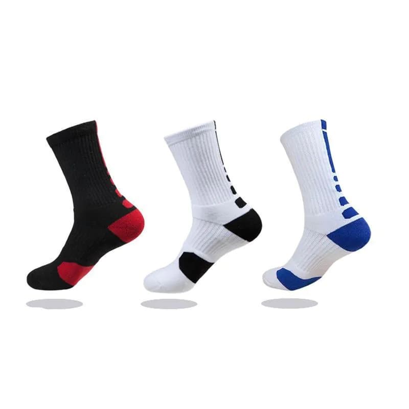 image-Men's Thick Towel Bottom Long Tube Running Socks Deodorant Quick-drying Outdoor Elite Socks