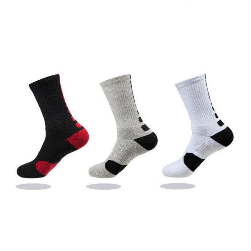 image-Men's Thick Towel Bottom Long Tube Running Socks Deodorant Quick-drying Outdoor Elite Socks