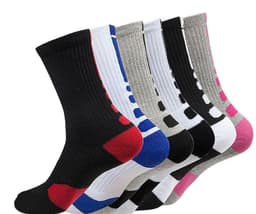 image-Men's Thick Towel Bottom Long Tube Running Socks Deodorant Quick-drying Outdoor Elite Socks
