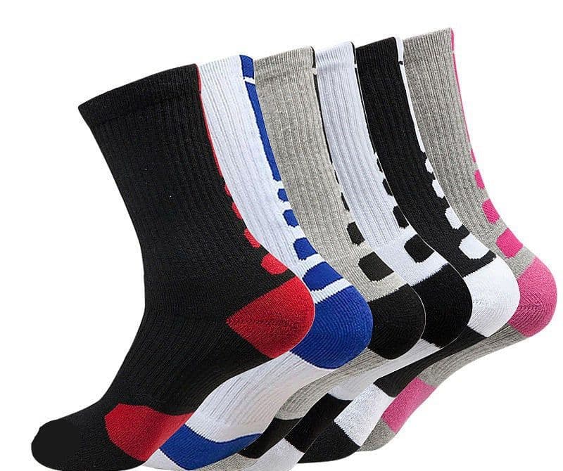 image-Men's Thick Towel Bottom Long Tube Running Socks Deodorant Quick-drying Outdoor Elite Socks