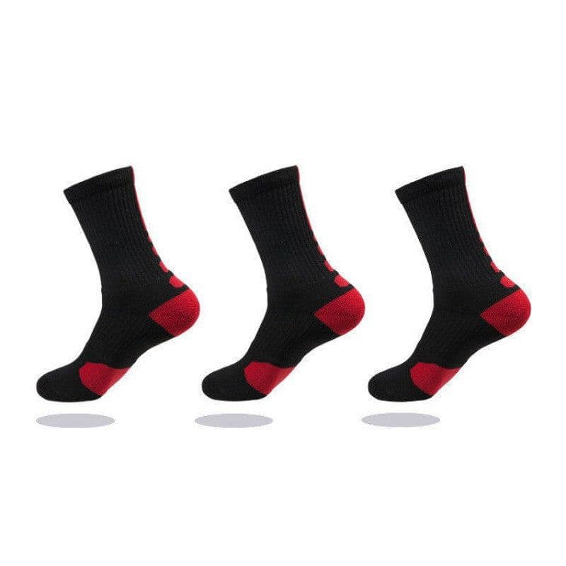 image-Men's Thick Towel Bottom Long Tube Running Socks Deodorant Quick-drying Outdoor Elite Socks