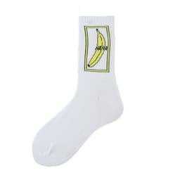 image-Socks Men's Tube Socks Ladies Striped Socks Sweat Absorbent Deodorant Socks Cactus Flame Banana