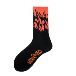 image-Socks Men's Tube Socks Ladies Striped Socks Sweat Absorbent Deodorant Socks Cactus Flame Banana