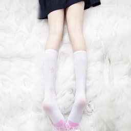 image-Cat Paw Print Calf Stockings Pantyhose
