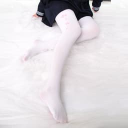 image-Cat Paw Print Calf Stockings Pantyhose