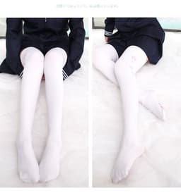 image-Cat Paw Print Calf Stockings Pantyhose