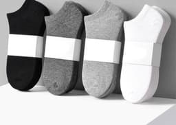 image-Men'S Boat Socks Short Tube Summer Thin Low-Cut Shallow Mouth Invisible Socks