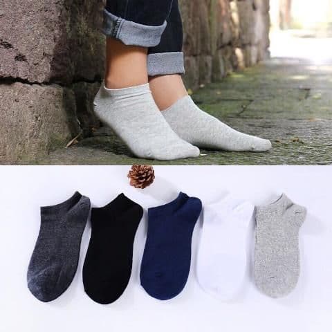 image-Men'S Boat Socks Short Tube Summer Thin Low-Cut Shallow Mouth Invisible Socks