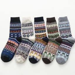 image-Ethnic Style Personality Women's Socks in Tube Wool Socks