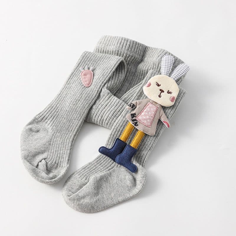 image-Spring Autumn Kids Knitted Children Pantyhose Cotton Double Needle Tights for Girls Cute Animal Baby Girl Winter Clothes