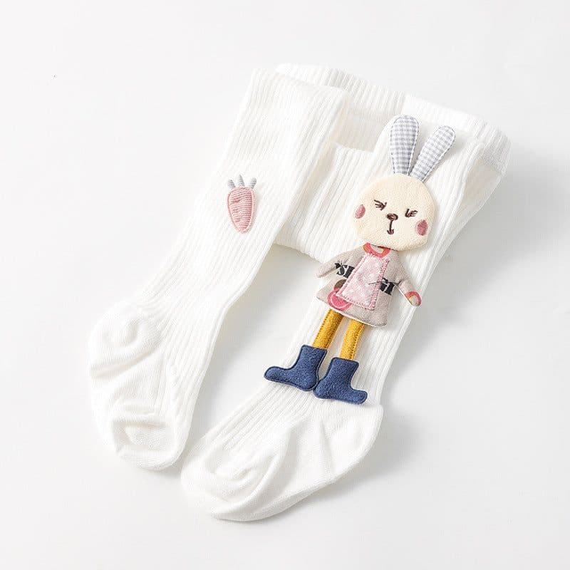 image-Spring Autumn Kids Knitted Children Pantyhose Cotton Double Needle Tights for Girls Cute Animal Baby Girl Winter Clothes