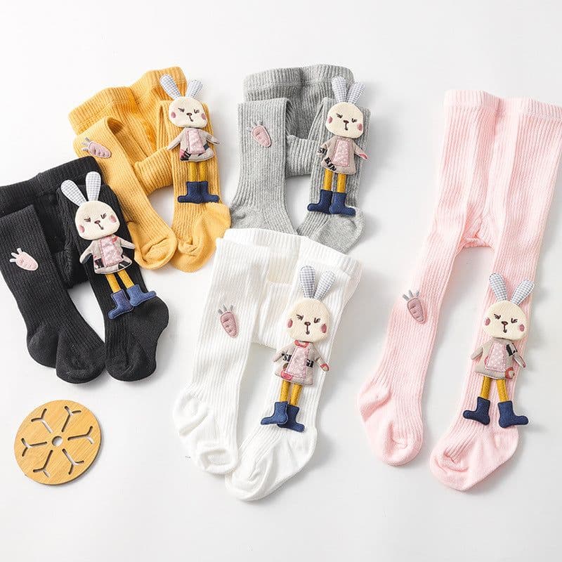 image-Spring Autumn Kids Knitted Children Pantyhose Cotton Double Needle Tights for Girls Cute Animal Baby Girl Winter Clothes