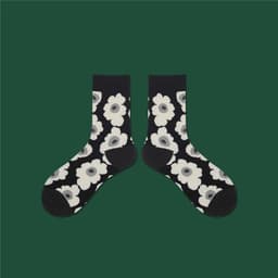 image-Pilling Socks Japanese Retro Plain Socks