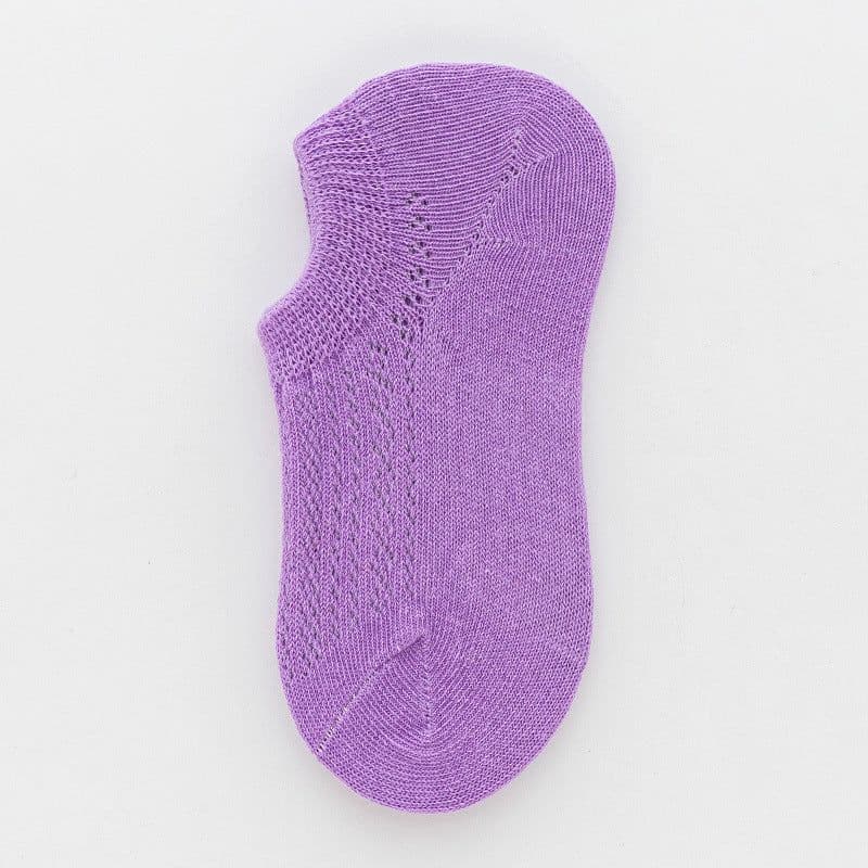 image-Summer Thin Mesh Tide Socks Candy Color Male And Female Baby Invisible Boat Socks Student Socks