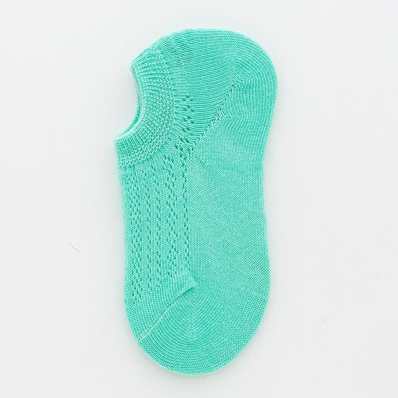image-Summer Thin Mesh Tide Socks Candy Color Male And Female Baby Invisible Boat Socks Student Socks