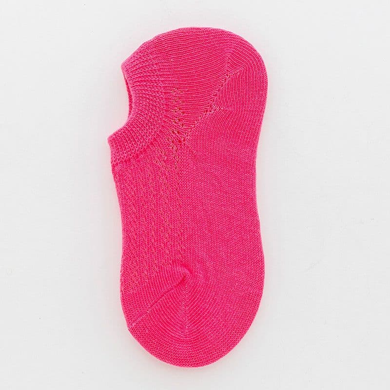 image-Summer Thin Mesh Tide Socks Candy Color Male And Female Baby Invisible Boat Socks Student Socks