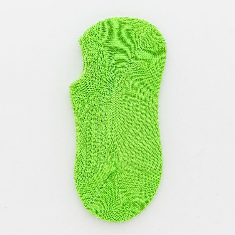 image-Summer Thin Mesh Tide Socks Candy Color Male And Female Baby Invisible Boat Socks Student Socks