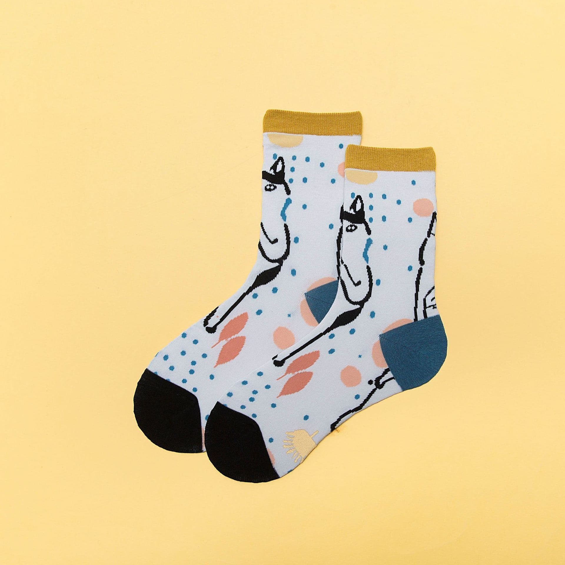 image-Socks Women's Trendy Cartoon Personality Creativity Funny Tube Socks Cute Spring Trendy Couple Socks
