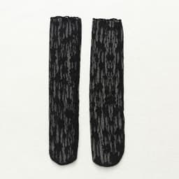 image-Socks Women's Tube Socks Transparent Lace Spring And Summer Piled Socks Thin Net Yarn Glass Socks Day