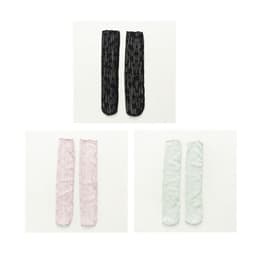 image-Socks Women's Tube Socks Transparent Lace Spring And Summer Piled Socks Thin Net Yarn Glass Socks Day