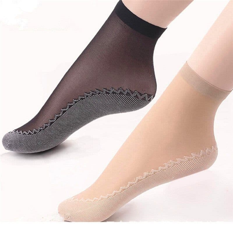 image-Ladies Cotton Bottom Short Stockings Non-Slip Cotton Bottom Stockings