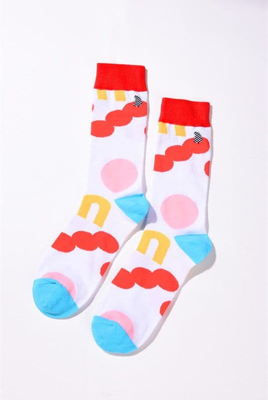 image-Personality Trend Cartoon Animal Men'S Tube Socks