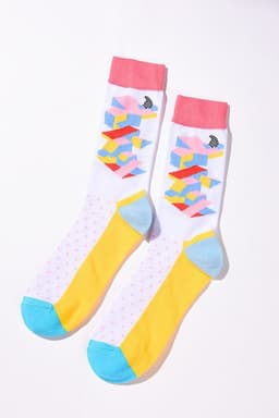 image-Personality Trend Cartoon Animal Men'S Tube Socks