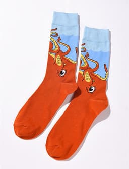 image-Personality Trend Cartoon Animal Men'S Tube Socks