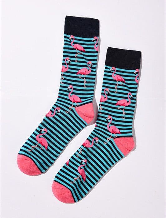 image-Personality Trend Cartoon Animal Men'S Tube Socks