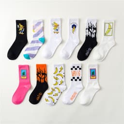 image-Hip Hop Socks, Tube Socks, Skateboard Socks, Couple Socks