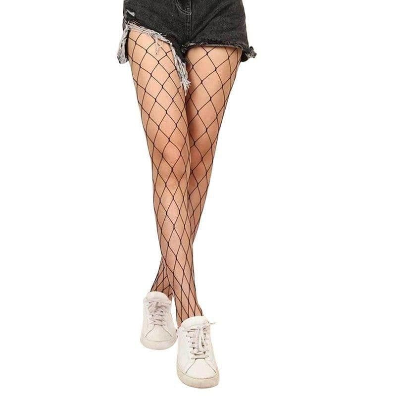 image-Hollow Out Pantyhose Women Stockings Club Party Hosiery Mesh