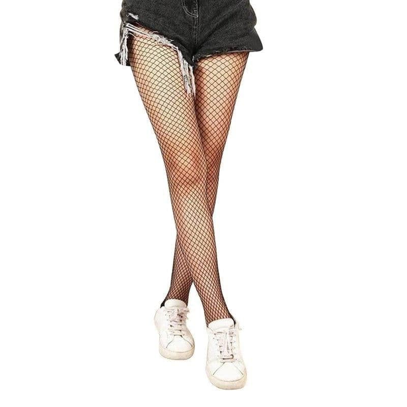 image-Hollow Out Pantyhose Women Stockings Club Party Hosiery Mesh