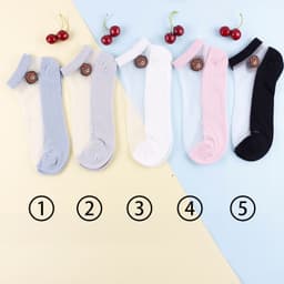 image-Socks Women Summer Thin Socks Crystal Silk Stockings Glass
