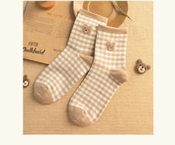 image-Cute Bear Girls Socks Funny Animal Party Women Socks Cotton Female Socks