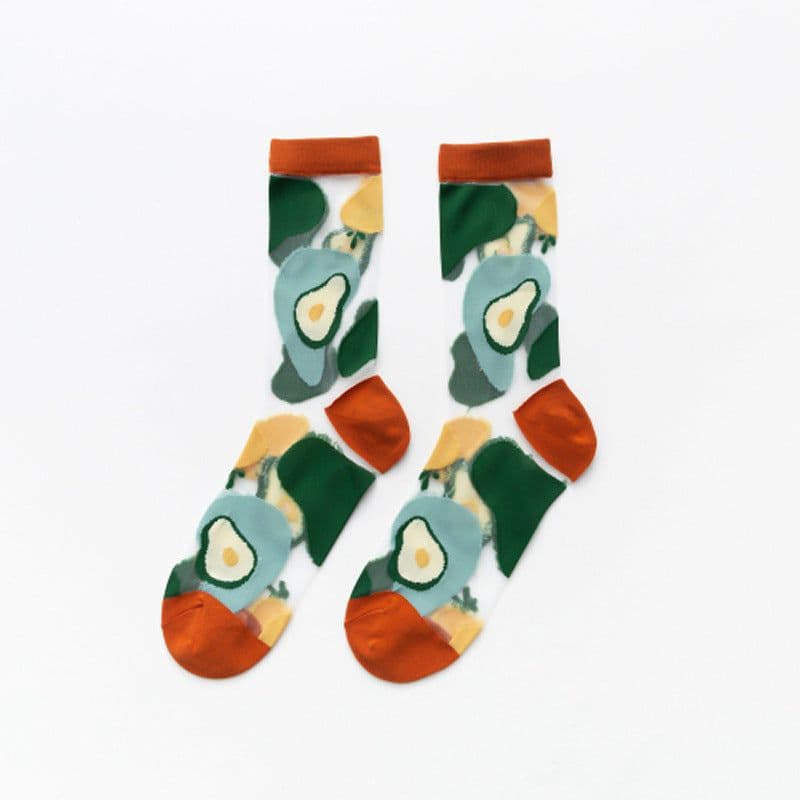 image-Female Tide Socks Fruit Cartoon Socks Women
