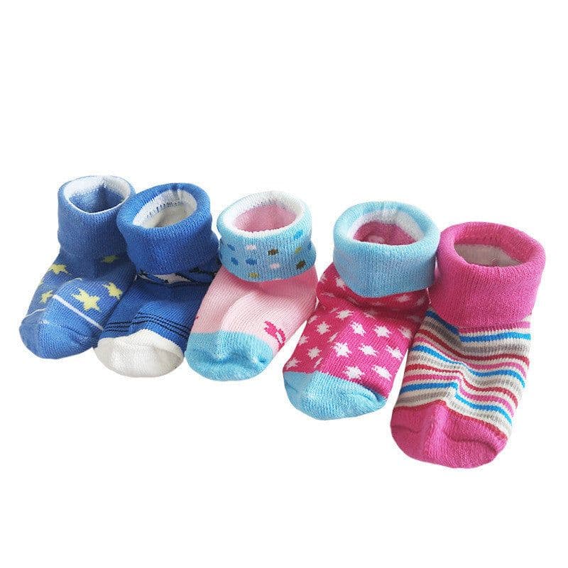 image-Newborn Baby Socks Reverse Mouth Autumn And Winter Baby Cotton Socks