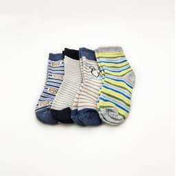 image-3 Pairs Of Medium Tube Baby Socks, Thin, Breathable Flat Baby Socks