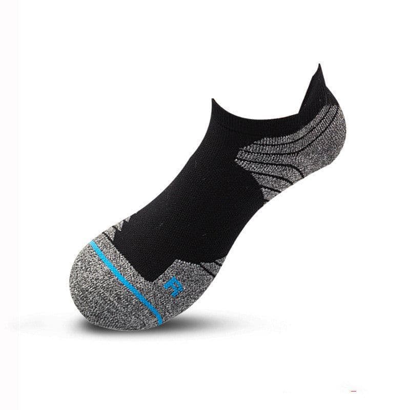 image-Elite Socks Men's Socks Sports Socks Low Cut Short Tube Basketball Socks Thick Towel Bottom Boat Socks Sweat-absorbent Running Tube
