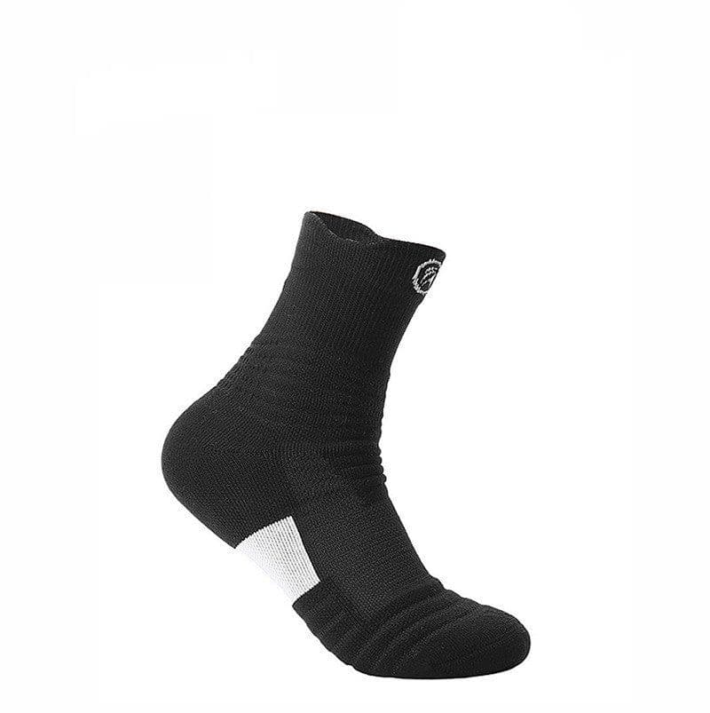 image-Elite Socks Men's Socks Sports Socks Low Cut Short Tube Basketball Socks Thick Towel Bottom Boat Socks Sweat-absorbent Running Tube