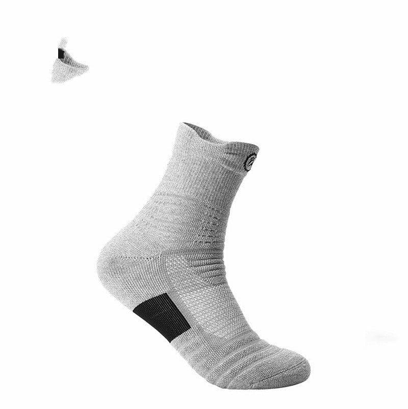 image-Elite Socks Men's Socks Sports Socks Low Cut Short Tube Basketball Socks Thick Towel Bottom Boat Socks Sweat-absorbent Running Tube