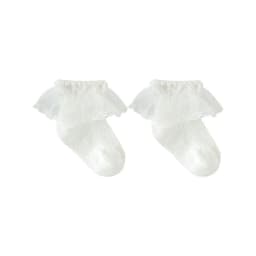 image-Carded Cotton Children's Mesh Socks Lace Baby Socks