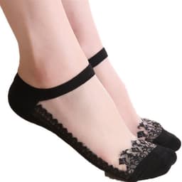 image-Invisible Breathable Lace Boat Socks Short Tube Ladies Socks