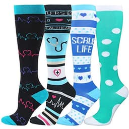 image-Compression Stockings Long Tube Sports Compression Stockings Elastic Stockings