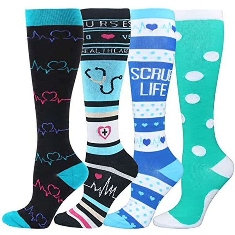 image-Compression Stockings Long Tube Sports Compression Stockings Elastic Stockings