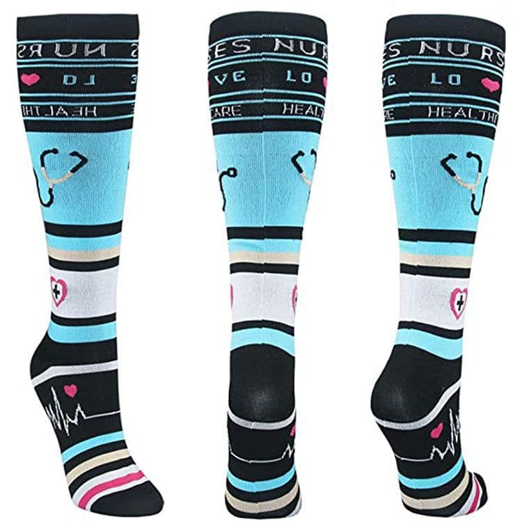 image-Compression Stockings Long Tube Sports Compression Stockings Elastic Stockings