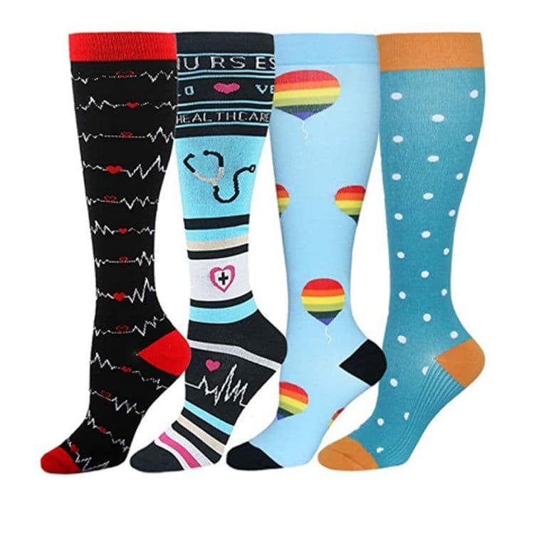 image-Compression Stockings Long Tube Sports Compression Stockings Elastic Stockings