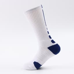 image-Classic High Top Towel Bottom Sports Socks Terry Thickening Antiskid Elite Basketball Socks Men's High Tube Socks