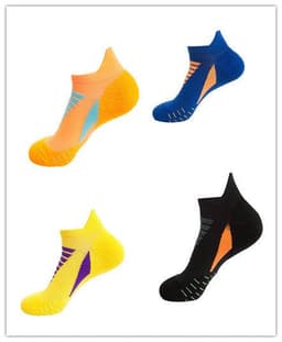 image-Professional Sports Socks Quick-drying Outdoor Basketball Socks Short Tube Shallow Mouth Fitness Boat Socks